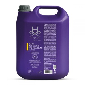 Hydra Groomers - Ultra Deshedding and Detagling Shampoo - szampon ułatwiający usuwanie podszerstka i rozczesywanie, 5l 