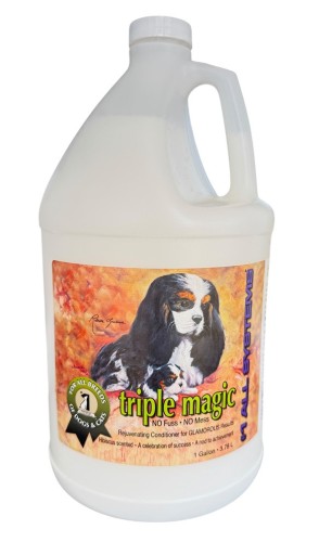 1 All Systems - Triple Magic, Rejuvenating Conditioner - luksusowa, "odmładzająca" odżywka do sierści psów i kotów, 3,78l