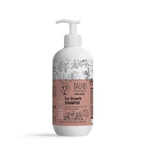 Tauro Pro Line, Pure Nature - Fur Growth Shampoo - szampon wspomagający wzrost sierści z naturalnymi olejkami eterycznymi dla psów i kotów, 400 ml