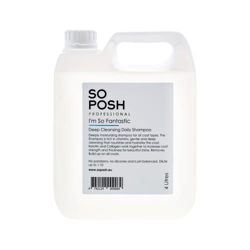 So Posh - I'm So Fantastic, Deep Cleansing Shampoo - szampon głęboko oczyszczający i nawilżający dla wszystkich ras, 4l 