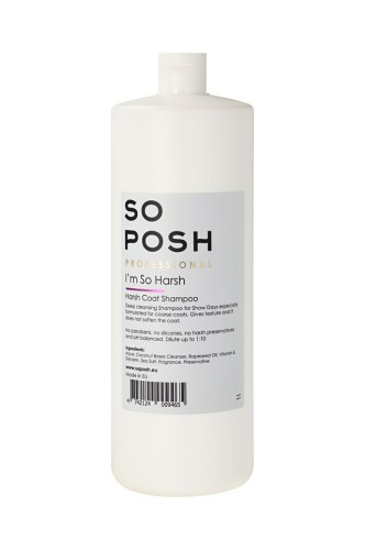 So Posh - I'm So Harsh Shampoo - oczyszczający szampon dla ras szortkowłosych, 1l