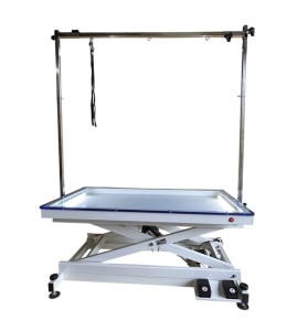 4Paws - stół z podnośnikiem elektrycznym i podświetlanym blatem, blat 59,5 x 110 cm