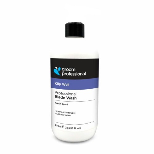 Groom Professional - Klip Well Blade Wash - płyn do czyszczenia ostrzy, 400 ml