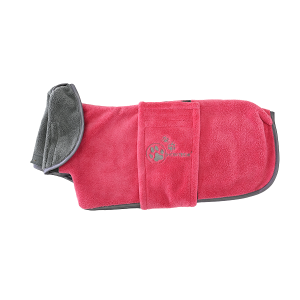Show Tech+ - Active Coat Intermediate Candy Pink - szybkoschnący szlafrok / ręcznik / płaszczyk, rozmiar M/L, kolor różowo-szary