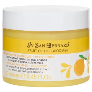 Iv San Bernard - Fruit of the Groomer, Maracuja Pek Mask - maska regenerująca dla długiej sierści o zapachu marakui, 250 ml 
