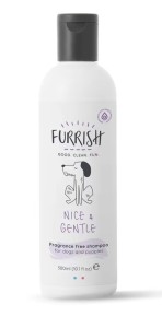 Furrish - Nice & Gentle Shampoo - bezzapachowy szampon dla wrażliwych psów oraz szczeniąt, 300 ml