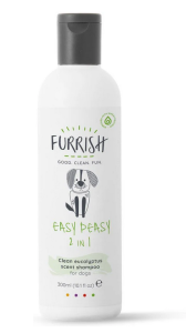 Furrish - Easy Peasy 2in1 Shampoo - szampon z odżywką o zapachu eukaliptusa dla psów, 300 ml