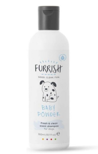 Furrish - Baby Powder Shampoo - delikatny szampon do regularnego stosowania o zapachu pudru dla niemowląt, 300 ml