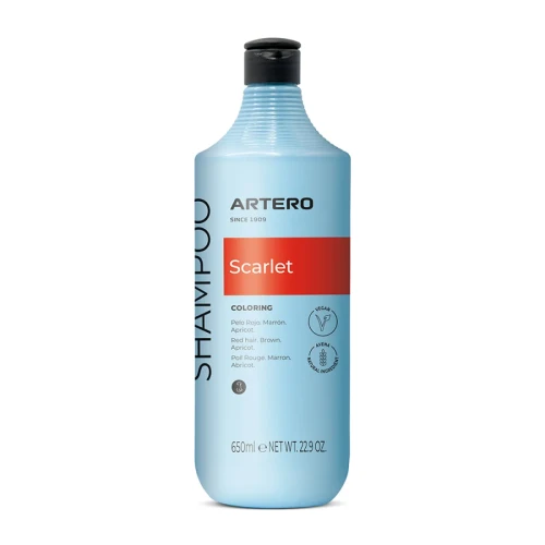 Artero - Scarlet, Coloring Shampoo - szampon wzmacniający kolor sierści rudej, brązowej i morelowej, 650 ml