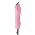 Wahl - KM2+ - profesjonalna maszynka dwubiegowa z silnikiem bezszczotkowym i ostrzem nr 10 - 1,5 mm, kolor różowy + Blade Ice Spray + Clipper Oil GRATIS