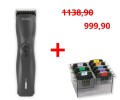 Wahl - MaxGo Cordless Clipper - bezprzewodowa maszynka z silnikiem bezszczotkowym i ostrzem nr 10 (1,5 mm) oraz zestaw 8 szt. nasadek ze stali nierdzewnej w kasetce GRATIS