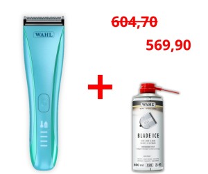 Wahl - Motiva2 Cord /Cordles Clipper Blue - maszynka bezprzewodowa z możliwością pracy na kablu i regulowanym ostrzem, kolor niebieski + Blade Ice Spray GRATIS