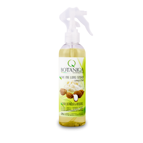 Botaniqa by Aga Pluta - Love me Long Spray Cupuaçu & Shea -  odżywka antystatyczna dla psów długowłosych, ułatwia rozczesywanie, 250 ml