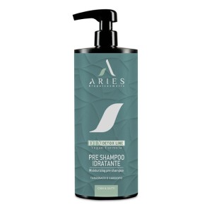 Aries - Detox Line, Pre Shampoo Idratante, Moisturizing - wegański pre-szampom oczyszczająco-nawilżający,  do pierwszego mycia dla psów i kotów, 1l