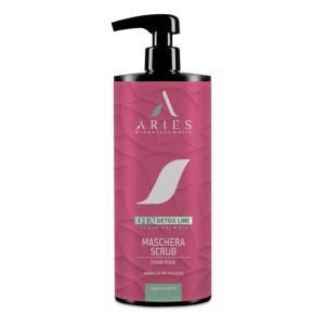 Aries - Detox Line, Scrub Mask - wegańska maska peelingująca z glinką dla psów i kotów, 1l