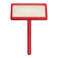 Aries Grooming Pro - Pet Brush Red Medium - średnio-miękka szczotka pudlówka, igły 12 mm, średnia