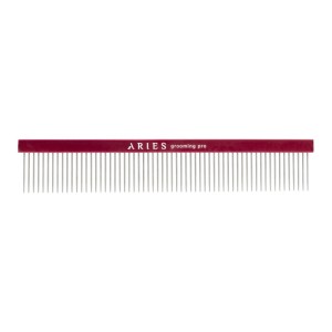 Aries Grooming Pro - Comb - grzebień aluminiowy z 62 zębami o dł. 3,35 cm, dł. całk. 25 cm