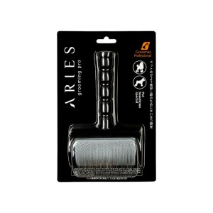 Aries Grooming Pro - Slicker Brush - średnio-miękka szczotka pudlówka, igły 15 mm, średnia