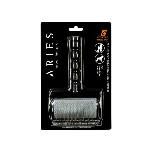 Aries Grooming Pro - Slicker Brush - średnio-miękka szczotka pudlówka, igły 15 mm, średnia