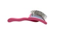 Aries Grooming Pro - Slicker Brush Pink Large - średnio-twarda szczotka pudlówka, igły 24 mm, duża