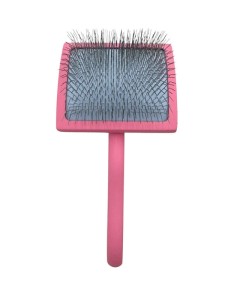 Aries Grooming Pro - Slicker Brush Pink Large - średnio-twarda szczotka pudlówka, igły 24 mm, duża