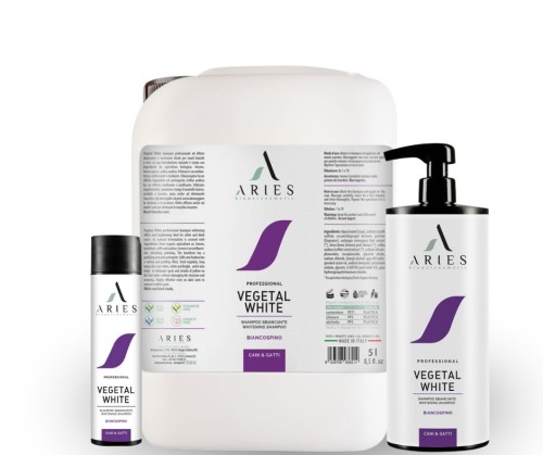 Aries - Vegetal White Whitening Shampoo - szampon wybielający i rozjaśniający