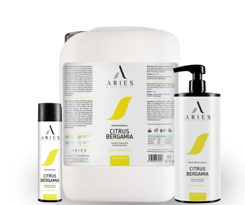 Aries - Citrus Bergamia Purifying Shampoo - szampon oczyszczający z olejkami cytrusowymi, wspomagający odstraszanie owadów
