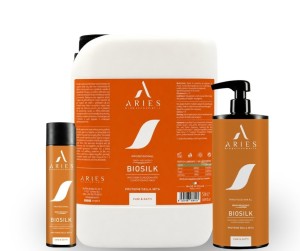 Aries - BioSilk Conditioning Mask - maska bez spłukiwania z proteinami jedwabiu dla kręconej, średniej i długiej sierści