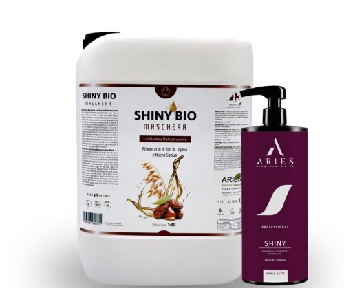 Aries - Shiny, Shine Mask - maska nabłyszczająca do matowej sierści
