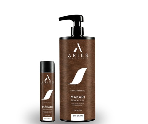 Aries - Makari Brown Color, Enhancing Mask - maska do sierści brązowej i czekoladowej