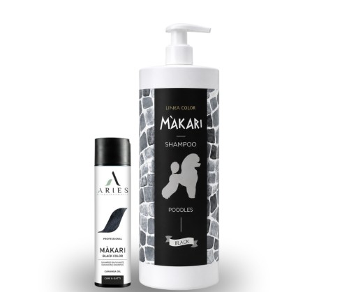 Aries - Makari Black Color, Enhancing Shampoo - szampon do sierści czarnej
