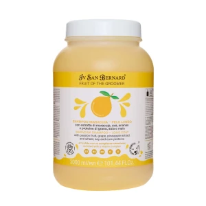 Iv San Bernard - Fruit of the Groomer, Maracuja Shampoo - odżywczy szampon proteinowy z marakują dla długiej sierści, 3l