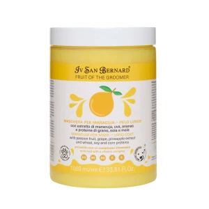 Iv San Bernard - Fruit of the Groomer, Maracuja Pek Mask - maska regenerująca dla długiej sierści o zapachu marakui, 1l