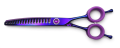 Easy Cut - degażówki jednostronne 7 cali, 18 ząbków, gięte, model Purple18