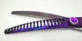 Easy Cut - degażówki jednostronne 7 cali, 18 ząbków, gięte, model Purple18