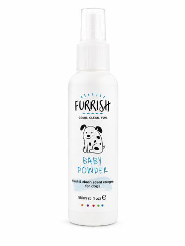 Furrish - Baby Powder, Fresh & Clean Cologne - woda perfumowana o zapachy pudru dla niemowląt, 150 ml