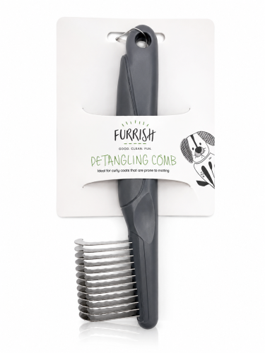 Furrish - Detangling Comb - filcak boczny, 12 zagiętych ostrzy