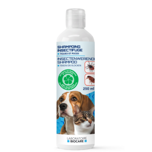 BioCare - Insectifuge Shampooing - szampon odstraszający pchły i kleszcze dla psów i kotów, 250 ml