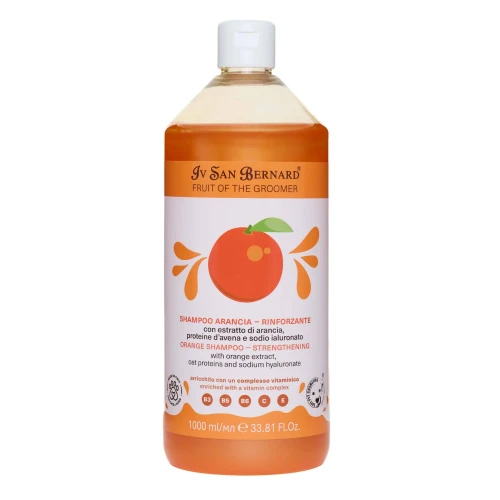 Iv San Bernard - Fruit of the Groomer, Orange Shampoo - wzmacniający szampon pomarańczowy, 1l 