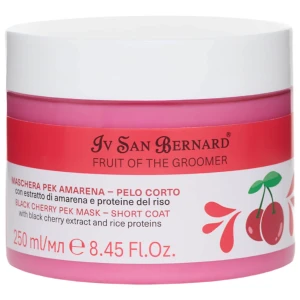 Iv San Bernard - Fruit of the Groomer, Black Cherry Mask - maska dla krótkiej sierści z proteinami i wiśnią, 250 ml