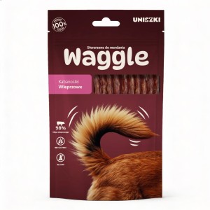 Uniszki - Waggle - kabanosiki z wieprzowiny dla psów, 60 g