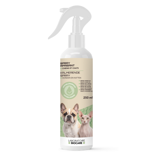 Biocare - Spray Apaisant - kojący spray do skóry wrażliwej dla psów i kotów, 250 ml
