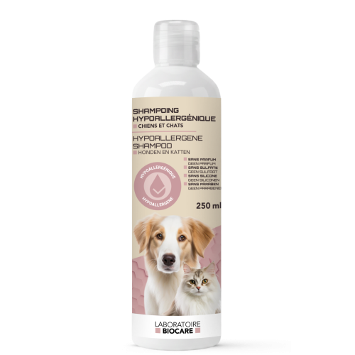 Biocare - Hypoallergenic Shampoo - szampon hypoalergiczny dla psów i kotów o wrażliwej skórze, 250 ml