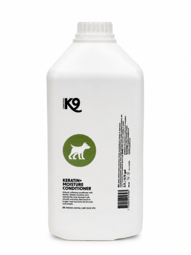 K9 - Keratin+ Moist Conditioner - odżywka intensywnie nawilżająca z dodatkiem keratyny, 2,7 l