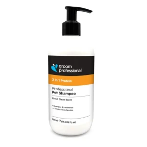 Groom Professional - 2 in 1 Protein Pet Shampoo - szampon z odżywką, 350 ml