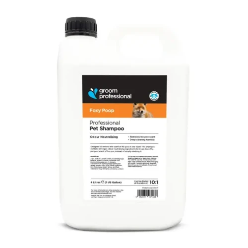 Groom Professional - Foxy Poop Pet Shampoo - szampon dogłębnie myjący i neutralizujący brzydkie zapachy, 4l