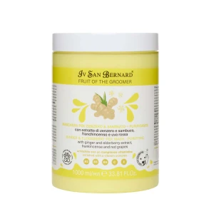Iv San Bernard - Fruit of the Groomer, Ginger and Elderberry Mask - maska oczyszczająco-kondycjonująca z imbirem i czarnym bzem, 1l