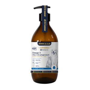 Biofeed - Euphoria +Veterinary Diet Omega-3 - olej z ryb pelagicznych dla psów i kotów, 250 ml