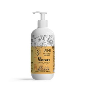 Tauro Pro Line, Pure Nature - 5 w 1 Conditioner - odżywka nawilżająca do suchej sierści, 400 ml
