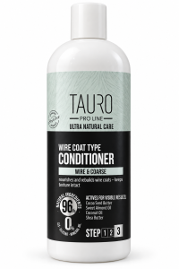 Tauro Pro Line, Ultra Natural Care - Wire Coat Type Conditioner - odżywka do szorstkiej sierści, 400 ml
